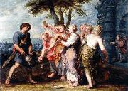Jan Van Den Hoecke The Triumph of David, oil painting